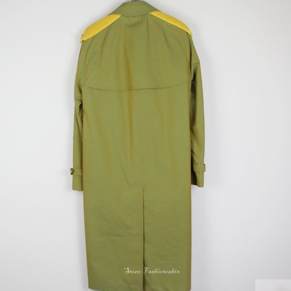NWT Burberry Contrast Knit Trim Trench Coat- Work to Date Night - size US 4 - Picture 9 of 15